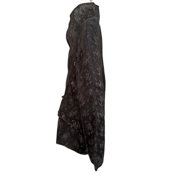 Jackie Rogers Black & Silver lace Patterned Blazer - Picture 8 of 11